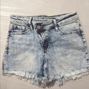 VERVET by Flying Monkey Denim Frayed Hem Women's Shorts